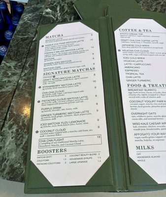 Menu photo 2 Cha Cha Matcha Beverly Hills, CA Menu photo 2 Cha Cha Matcha Beverly Hills, CA