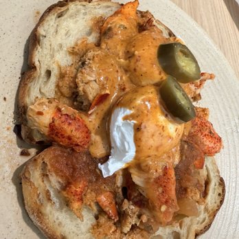 La Panaderia Bakery Cafe - Lobster and poached egg - Bakeries Near Me - San Antonio, Texas