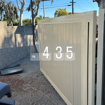 High Desert Affordable Fencing - Tan Vinyl Gate with steel frame - Fences & Gates Near Me High Desert Affordable Fencing - Tan Vinyl Gate with steel frame - Fences & Gates Near Me