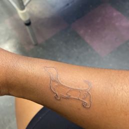 Tattoo of my wiener dog Tattoo of my wiener dog