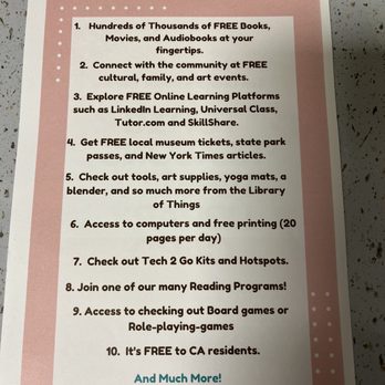 San Leandro Library - Main Library - Ten reasons to get a library card - Libraries Near Me - San Leandro, California