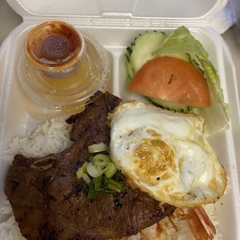 Kim Phuong - grilled pork, shrimp and egg rice plate - Vietnamese Near Me - Renton, Washington