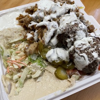 ACHILLES - Combo Plate - Chicken Shawarma and falafel - Mediterranean Near Me - Santa Clara, California