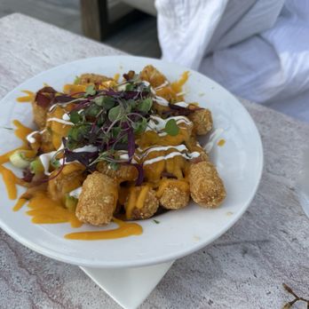 Solaire Rooftop - loaded tots - American Near Me - Richmond, Virginia Solaire Rooftop - loaded tots - American Near Me - Richmond, Virginia