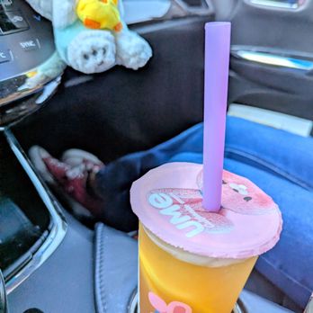 Ume Tea - Passion Fruit green tea with lychee jelly - Bubble Tea Near Me - North Hollywood, California Ume Tea - Passion Fruit green tea with lychee jelly - Bubble Tea Near Me - North Hollywood, California