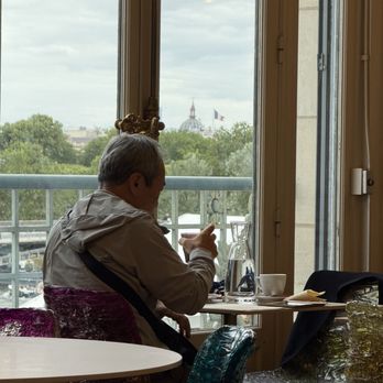 Restaurant du Musée d'Orsay - French flag  in the background - French Near Me - Paris, 75