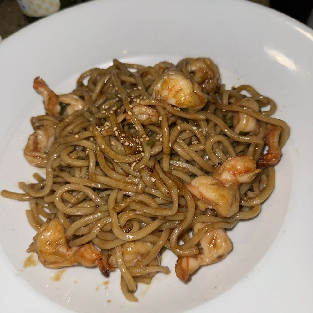 Garlic shrimp noodles Garlic shrimp noodles