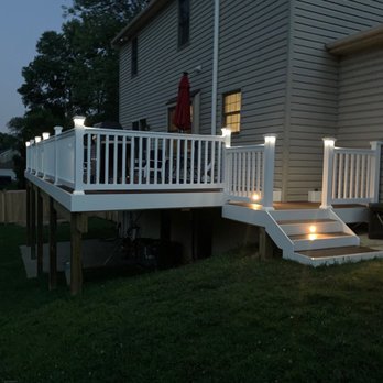Nelson and Sons Builders - Trex decking with lighting ! - Decks & Railing Near Me Nelson and Sons Builders - Trex decking with lighting ! - Decks & Railing Near Me