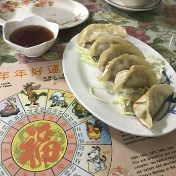 Saigon Cafe - Potstickers with potsticker sauce! (Get the sauce and dip everything in it) - Chinese Near Me - Provo, Utah