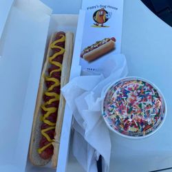 Pippy’s Dog House - Nothing goes better with a Foot Long Hot Dog than Ice Cream from Waldy's Ice Cream, Farmville Va