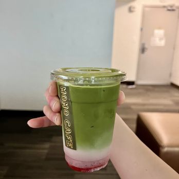 Momo Cafe - strawberry matcha - Desserts Near Me - Atlanta, Georgia