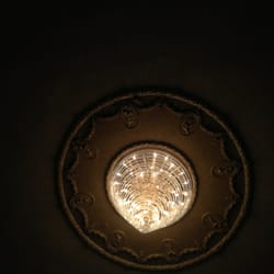 D & R Theatre - Chandelier in the immaculately renovated interior.