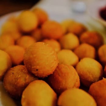 Restauracja Pod Baranem - Fried potato balls, a side - Polish Near Me - Kraków, Massachusetts Restauracja Pod Baranem - Fried potato balls, a side - Polish Near Me - Kraków, Massachusetts