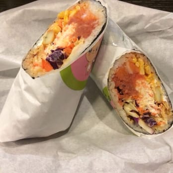 Sushi Secrets - Tuna, salmon, cream cheese, walnuts, potato, crab, wasabi aioli, corn, kimchi aioli :) - Japanese Near Me - Berkeley, California