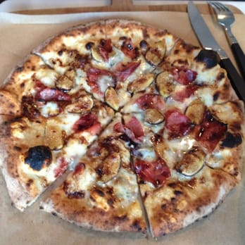 Bufalina - Delicious!! White pie with figs, gorgonzola, and prosciutto. - Pizza Near Me - Guilford, Connecticut Bufalina - Delicious!! White pie with figs, gorgonzola, and prosciutto. - Pizza Near Me - Guilford, Connecticut
