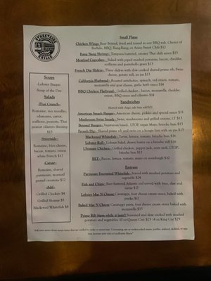Menu photo 2 Streetside Grille Suttons Bay, MI