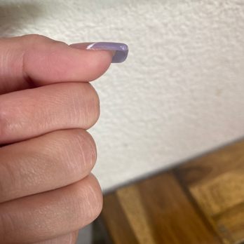 Painted Nails and Spa - How is this a French tip if it's going double the size of the tip. - Nail Salons Near Me - San Ramon, California Painted Nails and Spa - How is this a French tip if it's going double the size of the tip. - Nail Salons Near Me - San Ramon, California