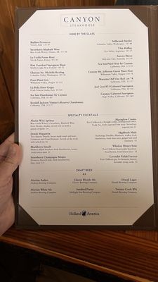 Menu photo 1 Canyon Steakhouse Mckinley Park, AK Menu photo 1 Canyon Steakhouse Mckinley Park, AK