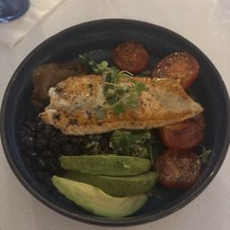 Amazing Salmon Bowl. Clearly items are fresh and made right Amazing Salmon Bowl. Clearly items are fresh and made right
