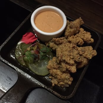 Bosscat Kitchen & Libations - Fried oysters. Dinner 1/22/2016 - New American Near Me - Irvine, California