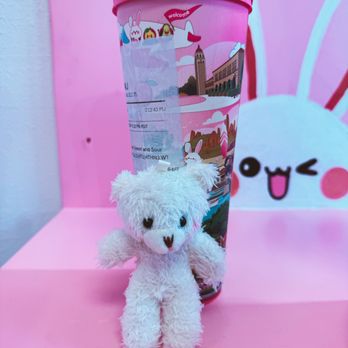 Ume Tea - Summer Sweet and Sour Slush in a Bunny Surprise Cup - Bubble Tea Near Me - Millbrae, California Ume Tea - Summer Sweet and Sour Slush in a Bunny Surprise Cup - Bubble Tea Near Me - Millbrae, California
