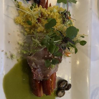 George Restaurant - Hamachi on heirloom carrots - Canadian (New) Near Me - Toronto, Ontario