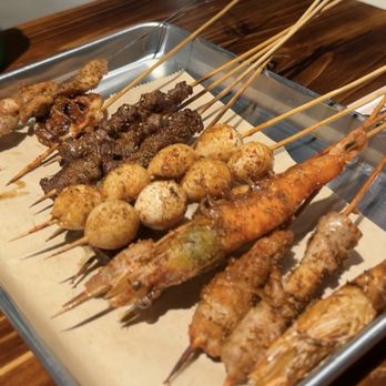 Midnight Skewer - Quail egg, prawns, beef, chicken, cartilage skewers - Chinese Near Me - San Diego, California Midnight Skewer - Quail egg, prawns, beef, chicken, cartilage skewers - Chinese Near Me - San Diego, California