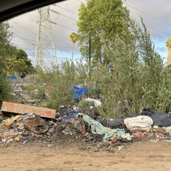 Montebello City Hall - Trash has been here since 2020
