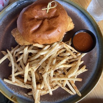 Oliver’s - Shoreview - Walleye Sandwich with fries - Bars Near Me - Shoreview, Minnesota Oliver’s - Shoreview - Walleye Sandwich with fries - Bars Near Me - Shoreview, Minnesota