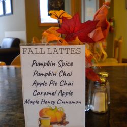 Connection Cafe - Fall latte menu