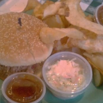 Finn McCools Irish Pub & Eatery - BBQ sandwich and homemade chips - Pubs Near Me - Myrtle Beach, South Carolina Finn McCools Irish Pub & Eatery - BBQ sandwich and homemade chips - Pubs Near Me - Myrtle Beach, South Carolina