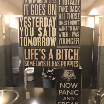 The Range Cafe - Decor in ladies room. Love it - New Mexican Cuisine Near Me - Albuquerque, New Mexico