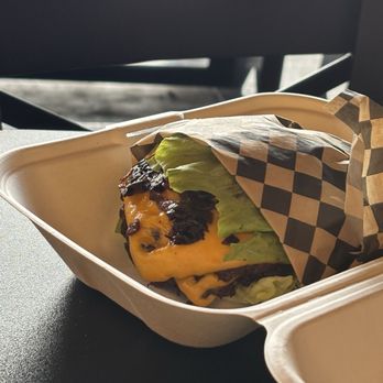 West Coast - Protein Style Burger with pickles - Burgers Near Me - Coeur d'Alene, Idaho