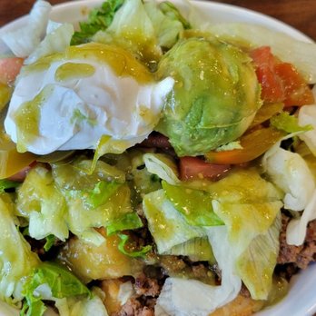 Split Rail Eats - Delicious tater tot Mexican bowl comes with small scoops of sour cream and guacamole. - Sandwiches Near Me - Gatlinburg, Tennessee