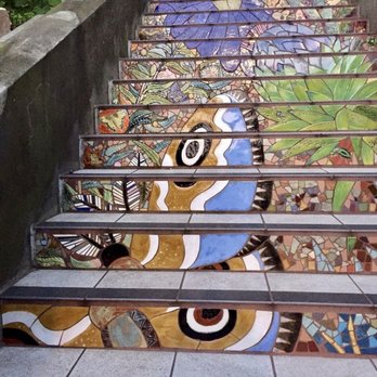 The Inner Sunset - 12.31.18 pattern of butterfly and flowers at the Hidden Garden Steps - Local Flavor Near Me The Inner Sunset - 12.31.18 pattern of butterfly and flowers at the Hidden Garden Steps - Local Flavor Near Me