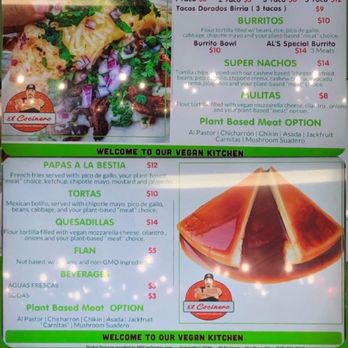 El Cocinero - Menu - Mexican Near Me - Van Nuys CA, California