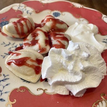 Cafe Europa - Pierogi w cherries - German Near Me - San Francisco, California