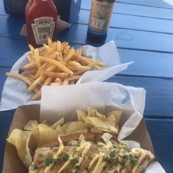 What The Fish Rolls - Casa Mar roll-  freshly caught snapper with fries - Seafood Near Me - Tavernier, Florida