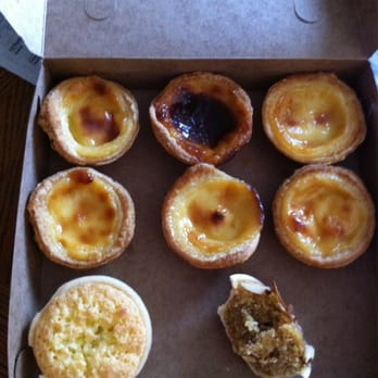 Silva Bakery - Pasteis de Nata (Portuguese egg tarts), coconut-lemon tart and a half eaten almond tart. YUM!!! - Bakeries Near Me - Hayward, California Silva Bakery - Pasteis de Nata (Portuguese egg tarts), coconut-lemon tart and a half eaten almond tart. YUM!!! - Bakeries Near Me - Hayward, California