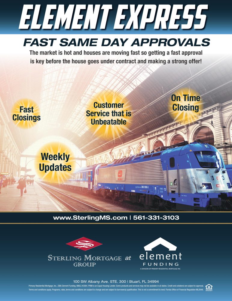 STERLING MORTGAGE GROUP AT ELEMENT FUNDING 100 SW Albany Ave, Stuart