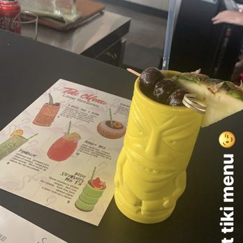 Linear Restaurant - Fun drink from the Tiki menu - New American Near Me - Grand Rapids, Michigan
