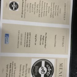 Art’s Bistro - Menu