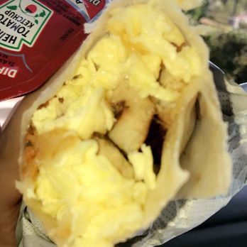 Chick-fil-A - The new egg, cheese, grilled chicken burrito - Fast Food Near Me - Brea, California Chick-fil-A - The new egg, cheese, grilled chicken burrito - Fast Food Near Me - Brea, California
