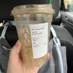 Starbucks - Light ice...
