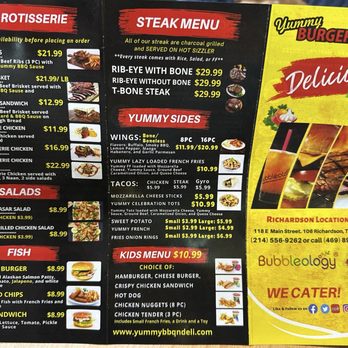 Yummy Burgers & BBQ - Menu - Burgers Near Me - Richardson, Texas Yummy Burgers & BBQ - Menu - Burgers Near Me - Richardson, Texas