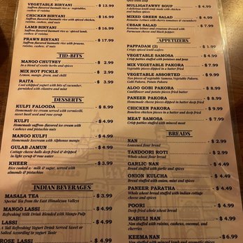 India Palace - Menu-January 2024 - Indian Near Me - Alameda, California