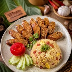 iThaiz Restaurant - Spicy sausage with fried rice