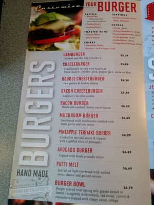 Menu photo 4 Jeffrey's Hamburgers San Mateo, CA