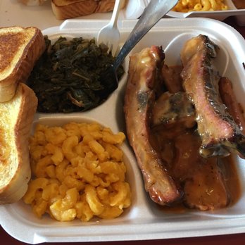 McMillon's Bar-B-Que - Ribs Mac and cheese and collard greens great stuff - Barbeque Near Me - Pompano Beach, Florida