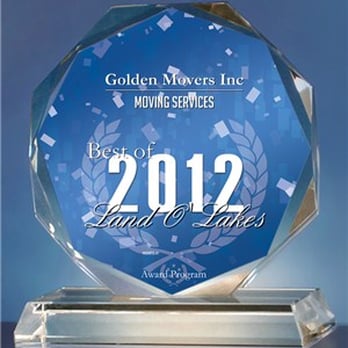 Golden Movers - Best of Land O Lakes, FL 2012 - Movers Near Me - Tampa, Florida